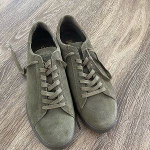 CLAE green suede sneakers Bradley